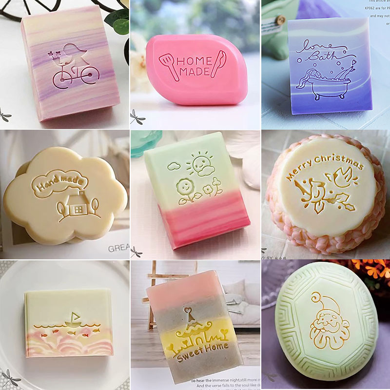 Soap Making Websites - New Bridegroom Bride Pattern Soap Stamp