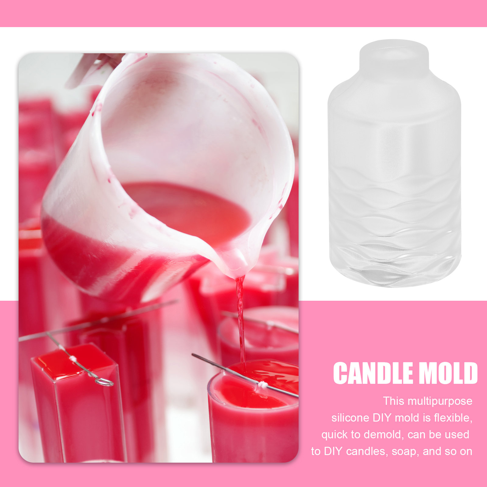 Quick Soap Making - Silicone Making Mold Cylinder Shape for
