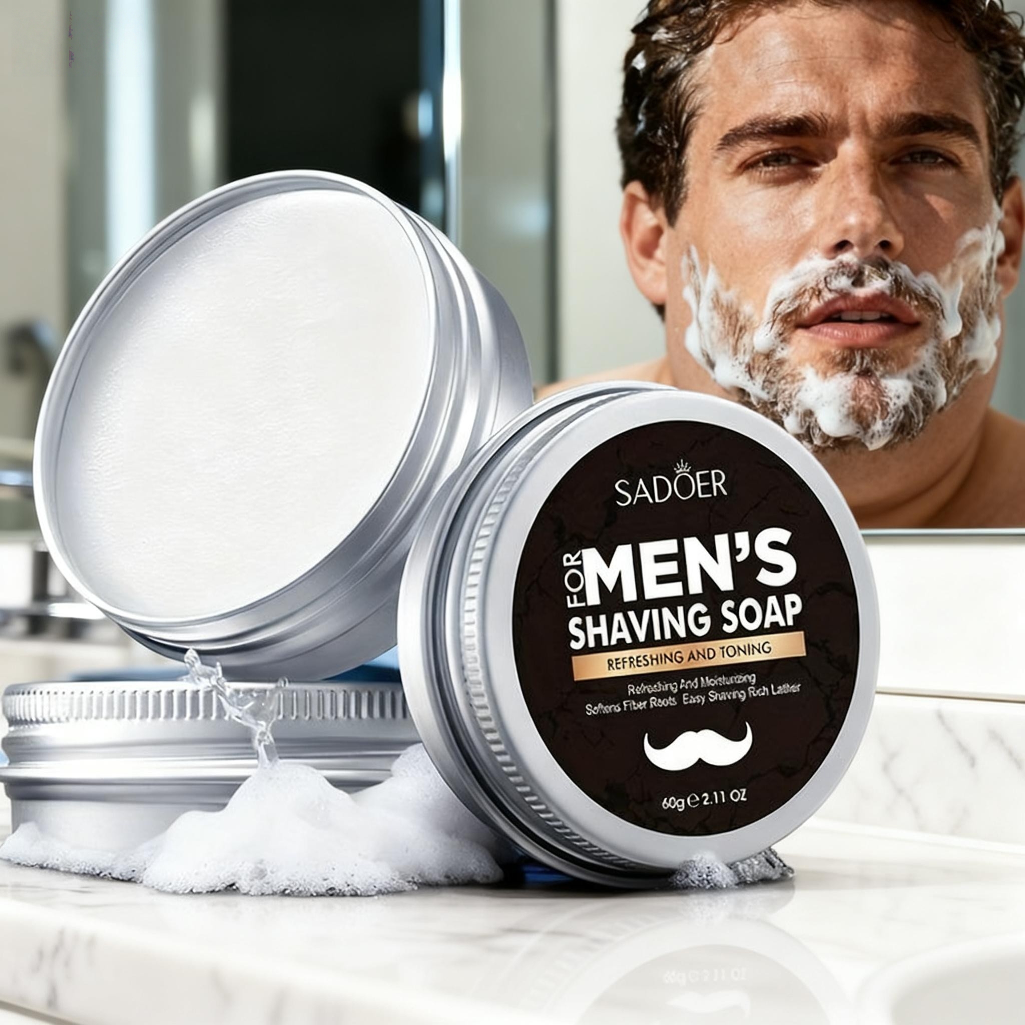 Soap Making With Soap Base - Men's Shaving Soap, Containing Mint Extract