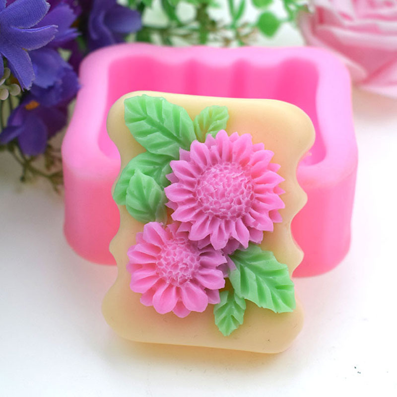 3D Square Flower Silicone Soap - Soap Making Homemade incelemesi ve fiyatı