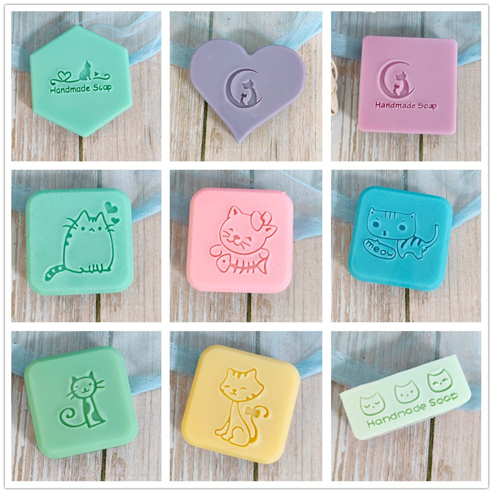 Cute Cat Handmade Soap Stamp K - Soap Making Websites incelemesi ve fiyatı