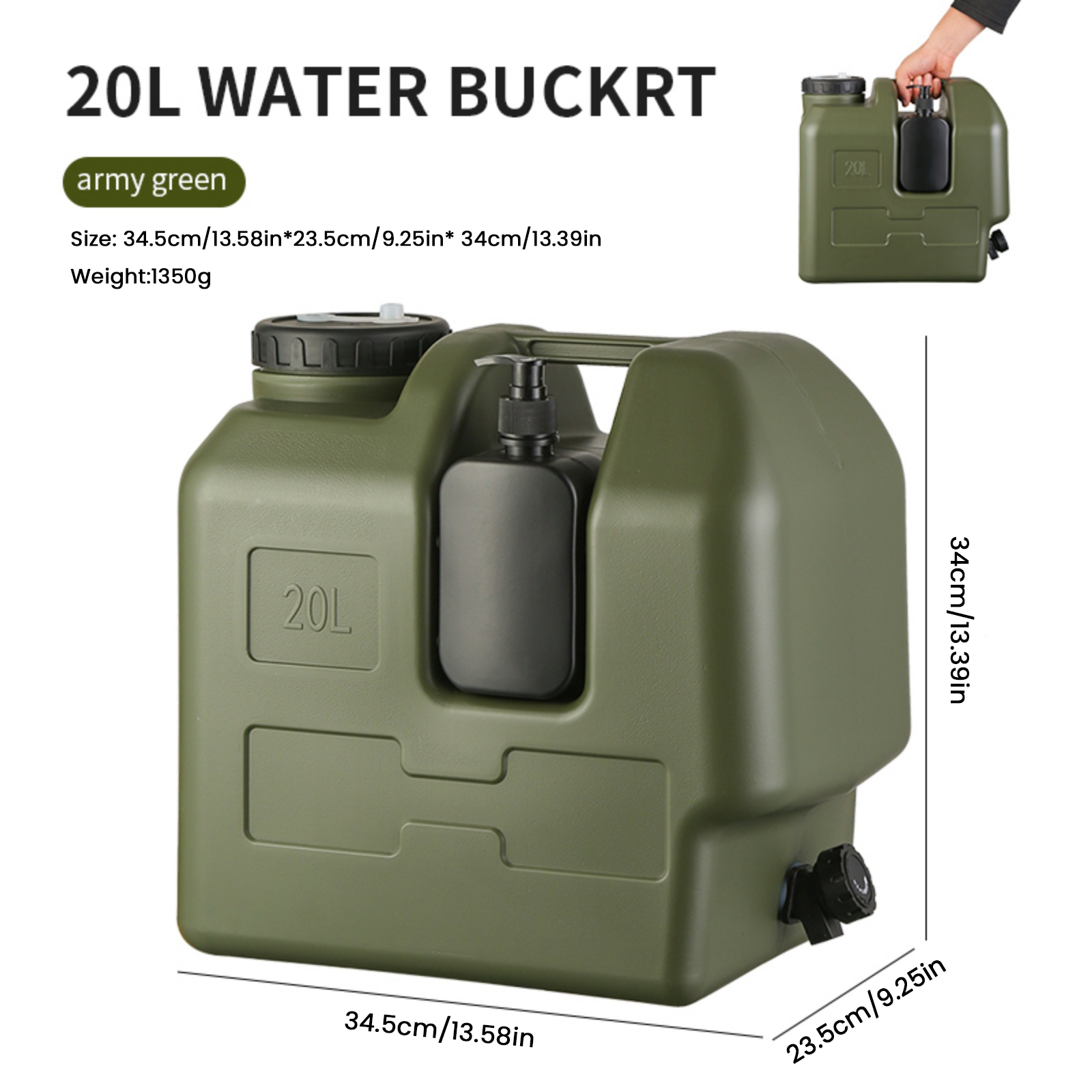 15/20L Portable Camping Water  - Soap Making Jar incelemesi ve fiyatı
