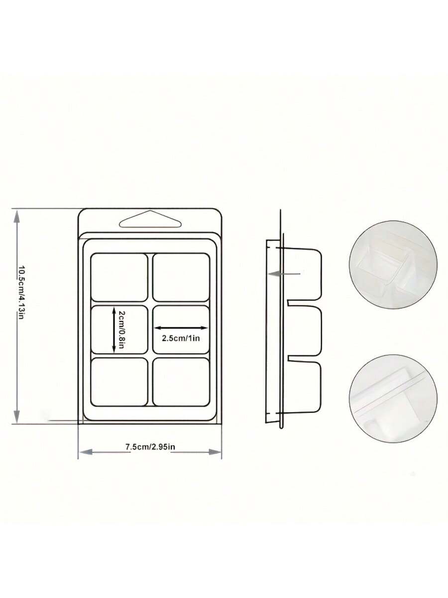 12/24 Pieces Rectangular 6-Hol - Soap Making Websites incelemesi ve fiyatı