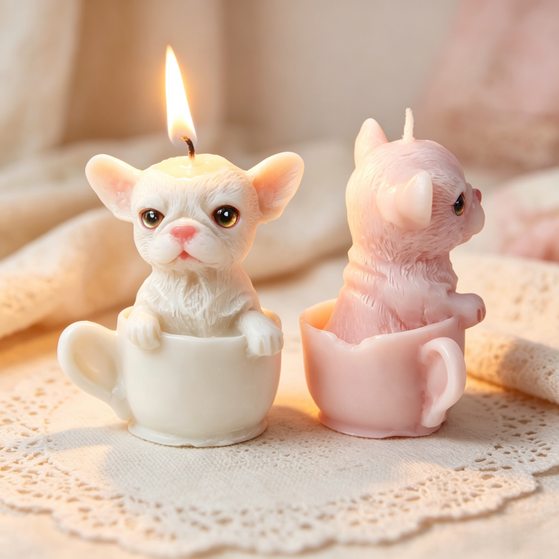 Cute Dog Cup Shaped Silicone M - Soap Making Jar incelemesi ve fiyatı
