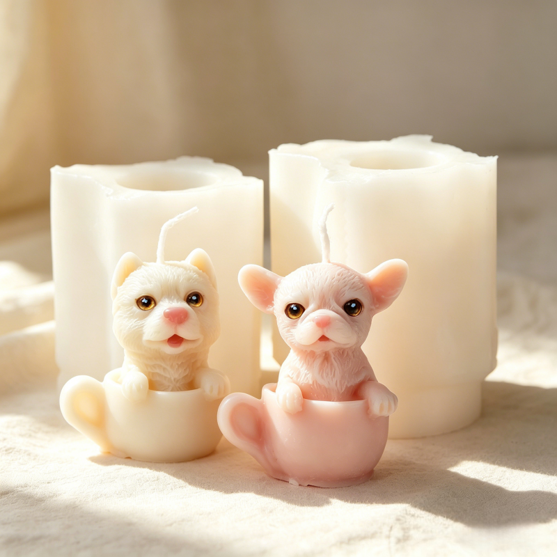 Cute Dog Cup Shaped Silicone M - Soap Making Jar incelemesi ve fiyatı