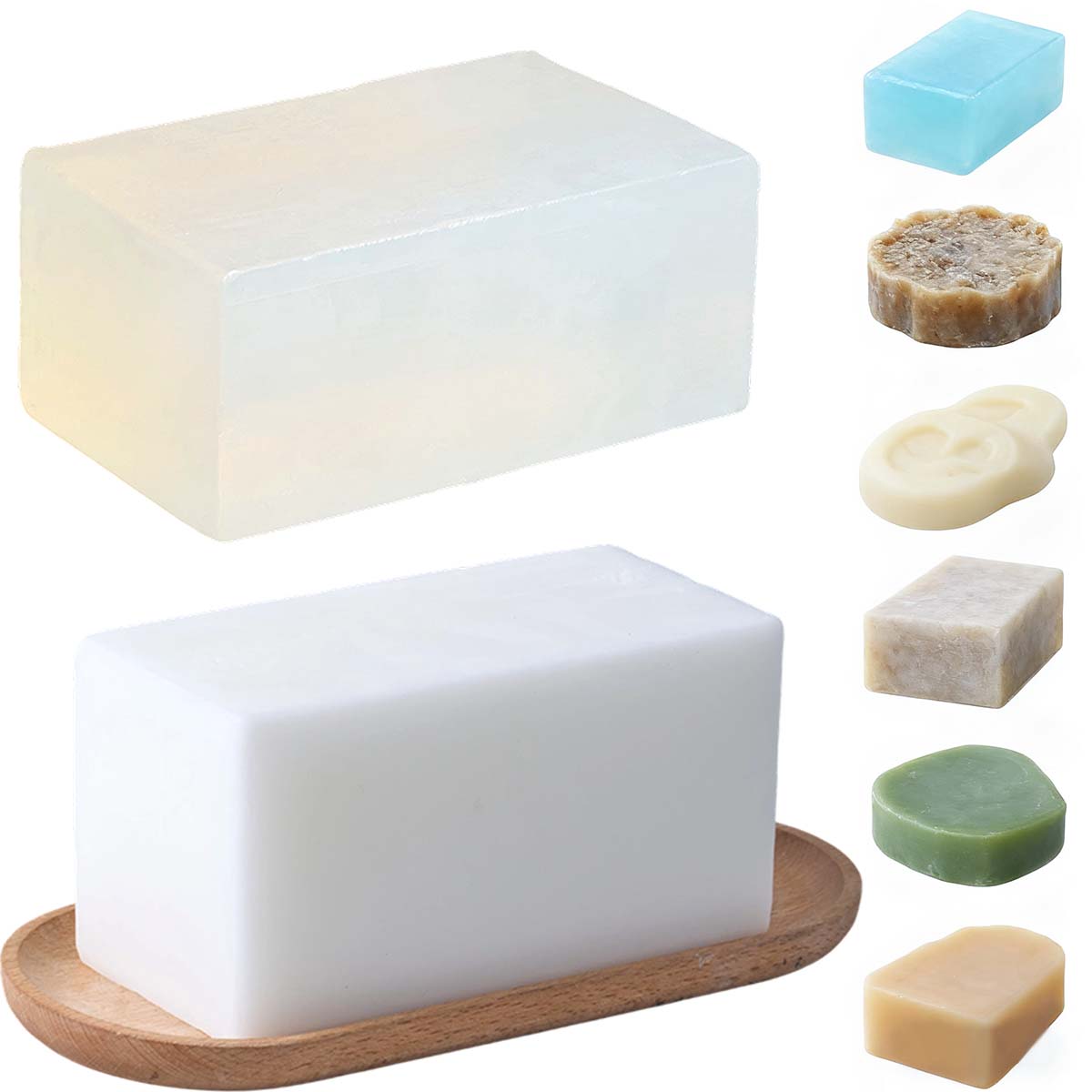 1000g Clear White Soap Base DI - Soap Making With Soap Base incelemesi ve fiyatı