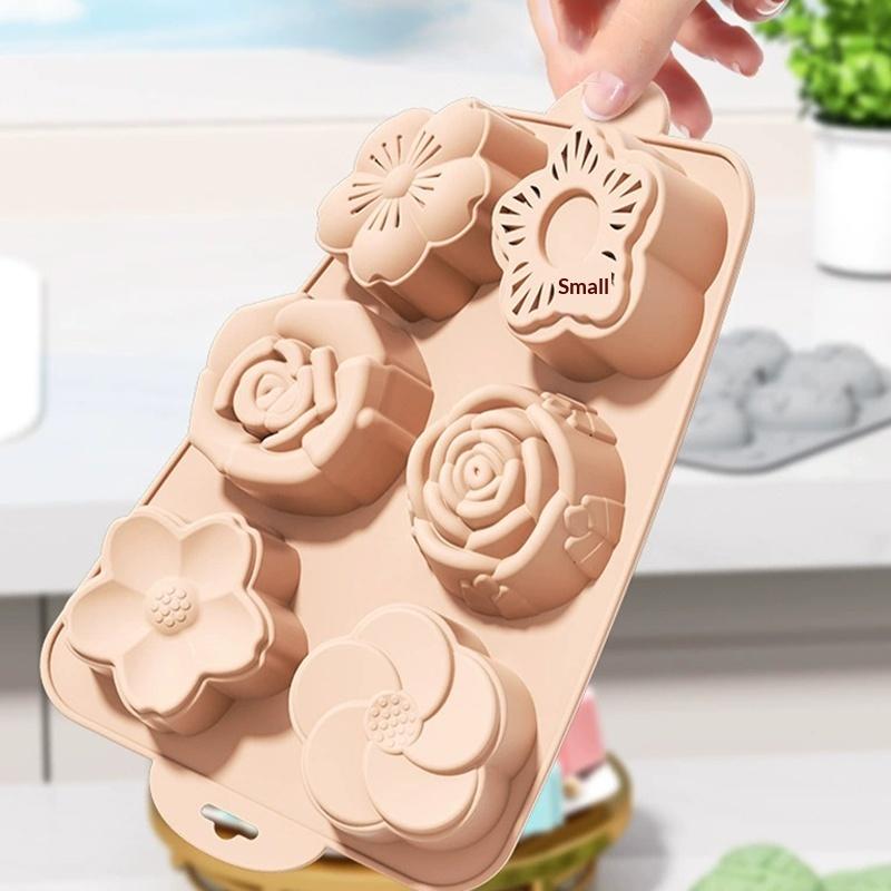 SU Flower Silicone Mold, 6 Cav - Soap Making Homemade incelemesi ve fiyatı