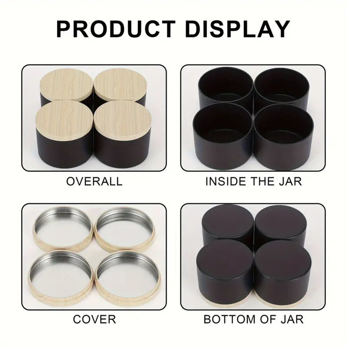 12pcs 4oz Candle Tins With Lid - Soap Making Jar incelemesi ve fiyatı