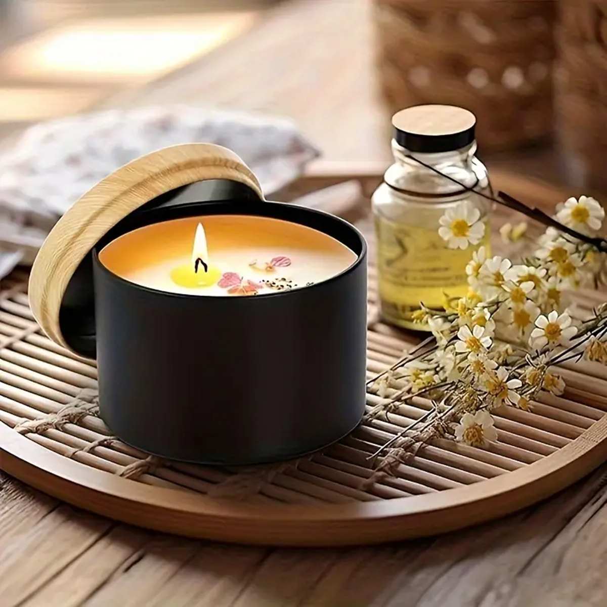 12pcs 4oz Candle Tins With Lid - Soap Making Jar incelemesi ve fiyatı