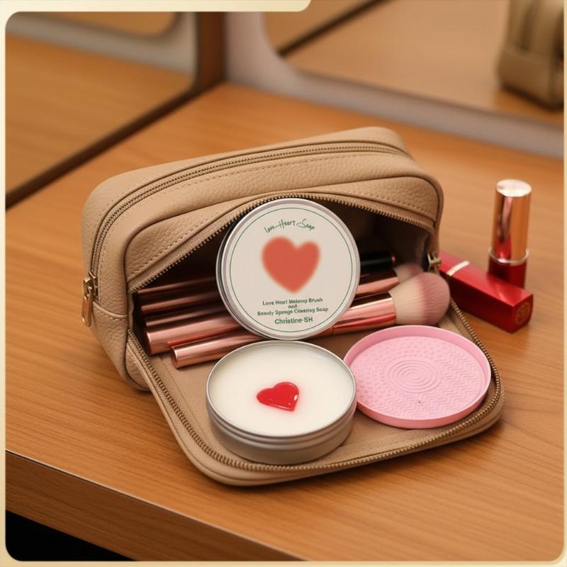 Heart Shaped Make Up Brush Cle - Quick Soap Making incelemesi ve fiyatı