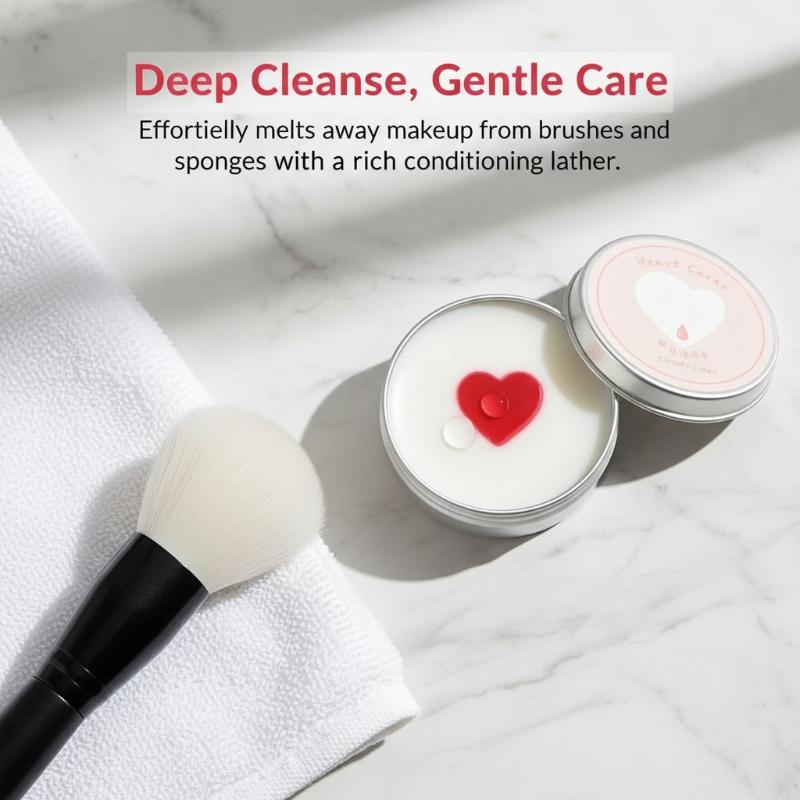 Heart Shaped Make Up Brush Cle - Quick Soap Making incelemesi ve fiyatı