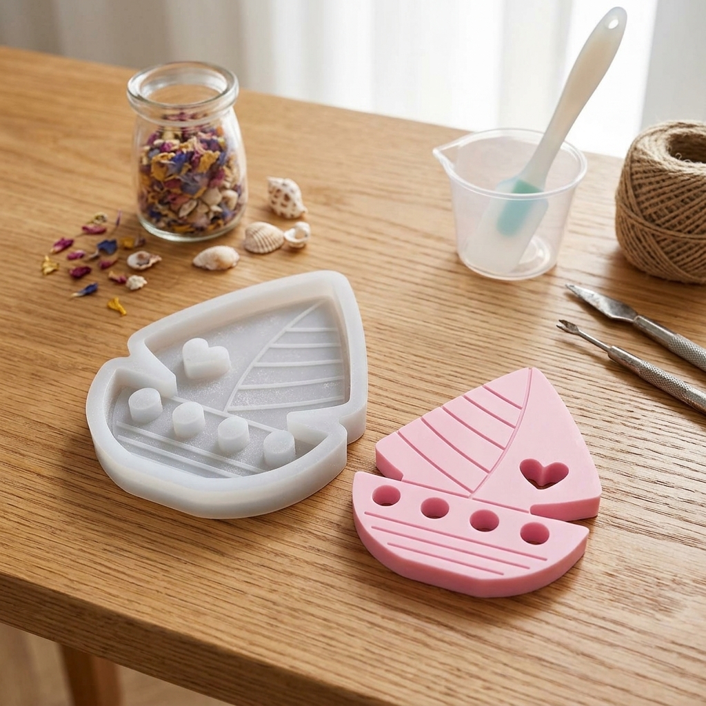 Silicone Heart Sailboat Mold F - Quick Soap Making incelemesi ve fiyatı
