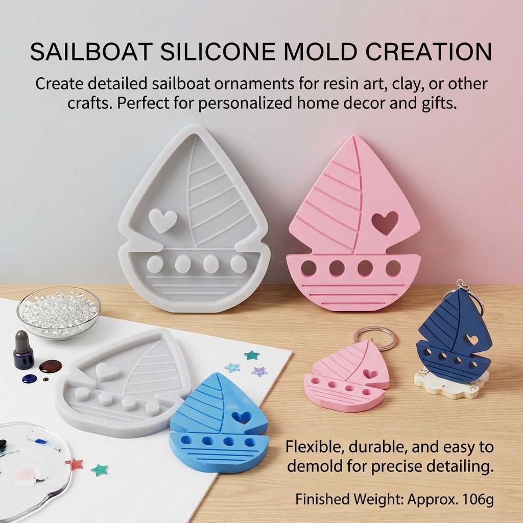 Silicone Heart Sailboat Mold F - Quick Soap Making incelemesi ve fiyatı
