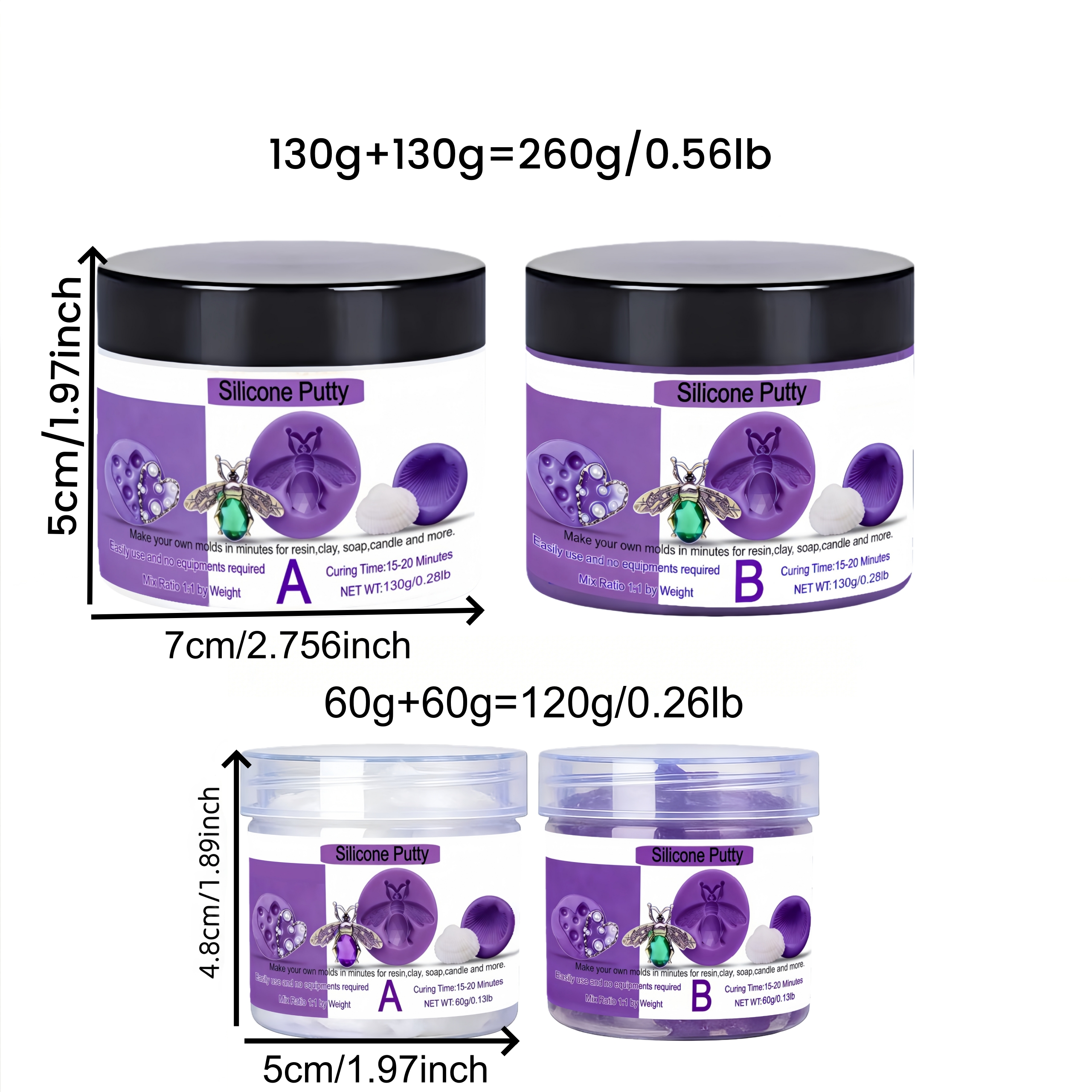 Sale Silicone Putty Kit for DI - Quick Soap Making incelemesi ve fiyatı