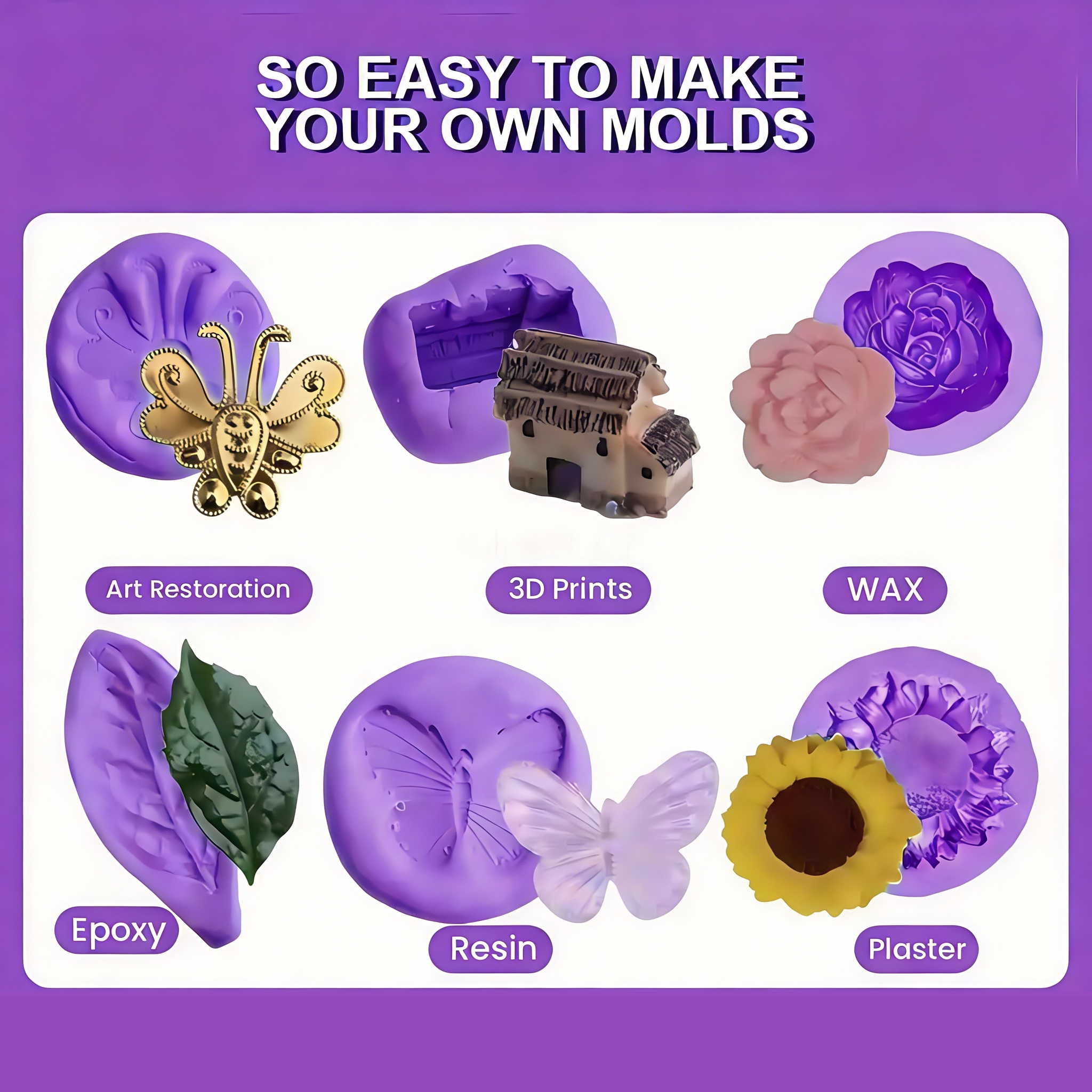 Sale Silicone Putty Kit for DI - Quick Soap Making incelemesi ve fiyatı