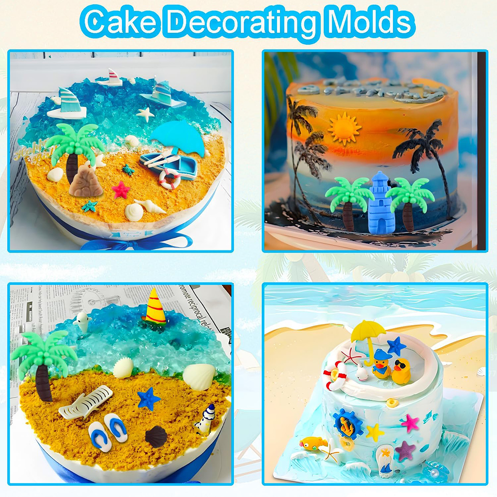 Summer Beach Theme Silicone Mo - Soap Making Designs incelemesi ve fiyatı