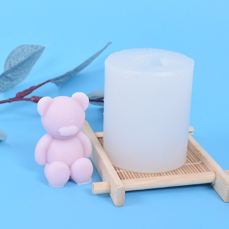 1Pcs Candle Mold Cartoon Bear  - Soap Making Designs incelemesi ve fiyatı