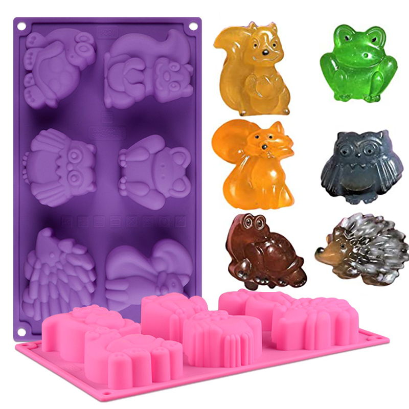 1Pcs Forest Animals Silicone S - Soap Making Websites incelemesi ve fiyatı