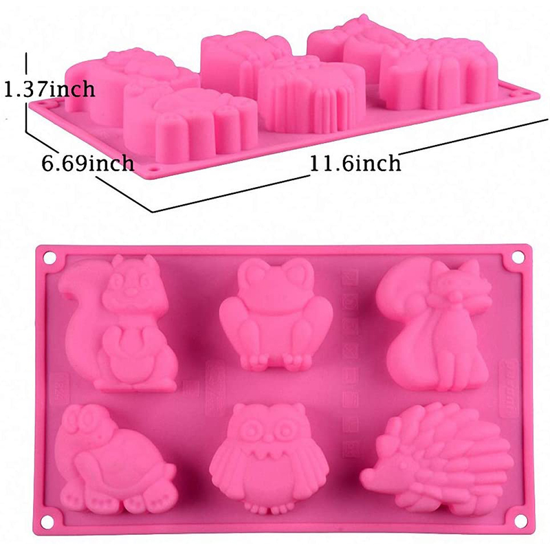 1Pcs Forest Animals Silicone S - Soap Making Websites incelemesi ve fiyatı