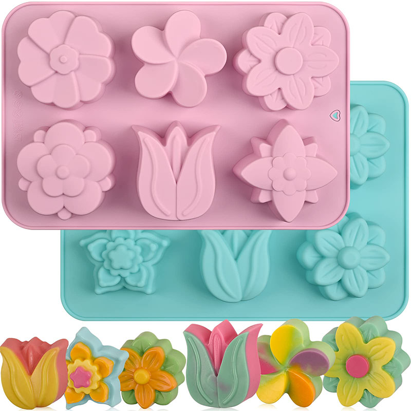 Silicone Flower Cake Molds 6-C - Soap Making Websites incelemesi ve fiyatı