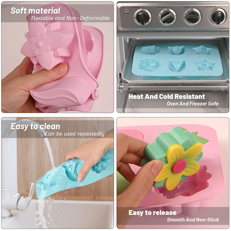 Silicone Flower Cake Molds 6-C - Soap Making Websites incelemesi ve fiyatı