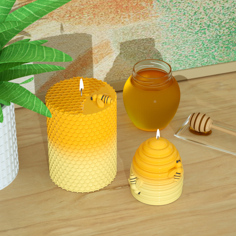 Candle Silicone Mold 3D Bee Ho - Soap Making Homemade incelemesi ve fiyatı