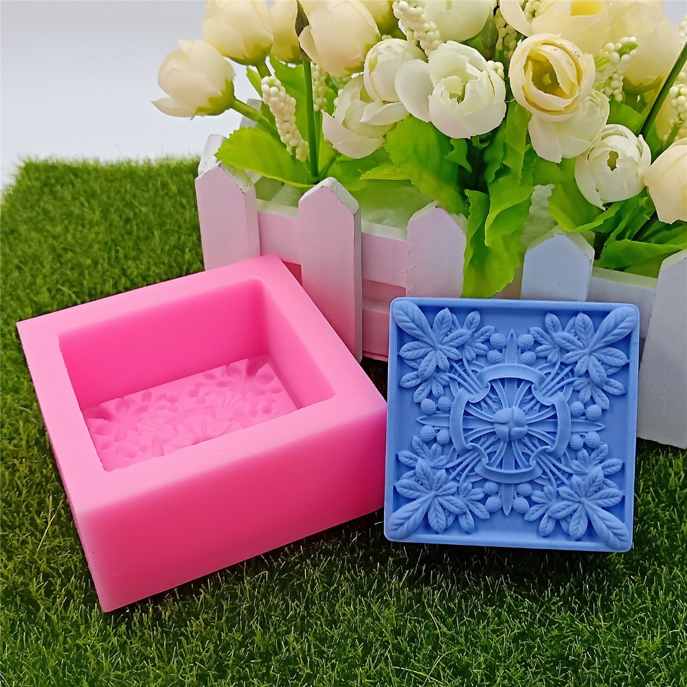 Square Design Soap Molds Flowe - Soap Making Designs incelemesi ve fiyatı