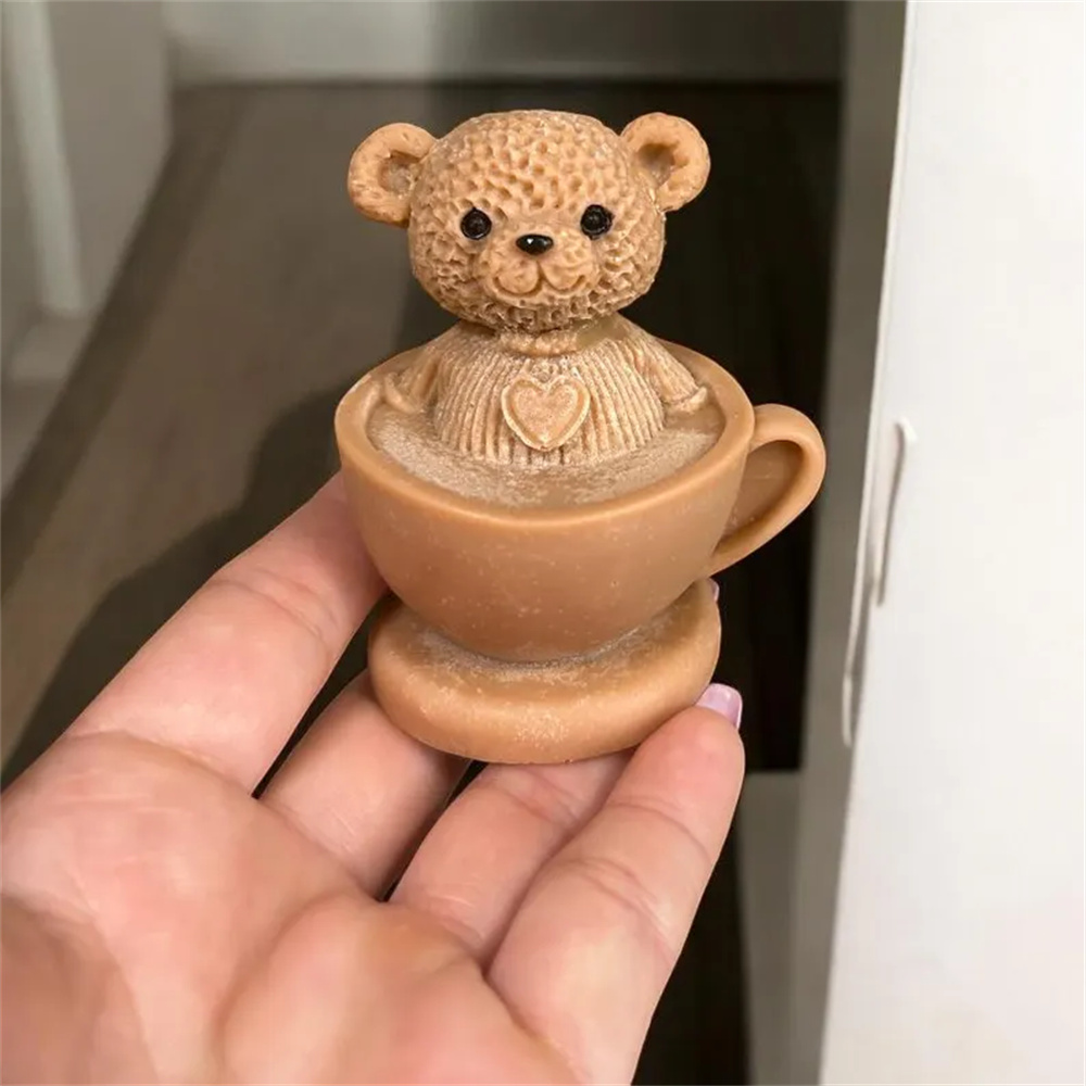 Teddy Bear in Cup Silicone Mol - Soap Making Jar incelemesi ve fiyatı